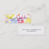 Handmalerei Mini Visitenkarte (Vorne/Hinten)