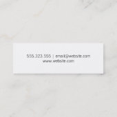 Handmalerei Mini Visitenkarte (Rückseite)