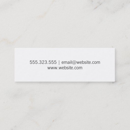 Handmalerei Mini Visitenkarte (Rückseite)