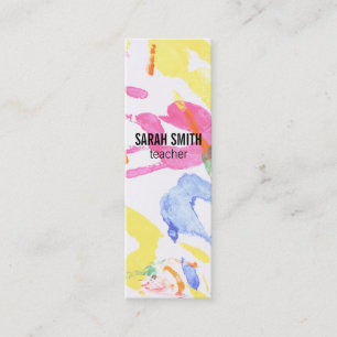 Handmalerei Mini Visitenkarte