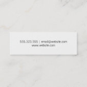 Handmalerei Mini Visitenkarte (Rückseite)