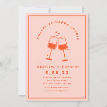 Handmalerei Retro Moderne Hochzeit