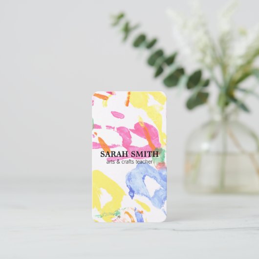 Handmalerei Visitenkarte (Stehend Vorderseite)