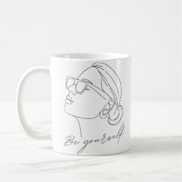 Handmalerin sei selbst Zitat Kaffeetasse