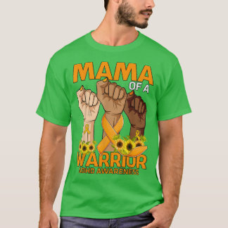 Handmama eines Kriegers ADHS-Bewusstsein Sonnenblu T-Shirt