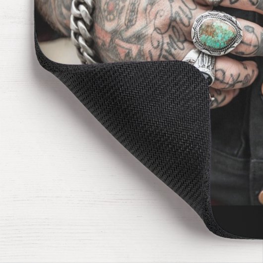 Handmausunterlage "Respekt-Amerikas" tätowierte Mousepad (Ecke)