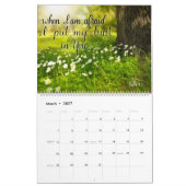 Handmit buchstaben gekennzeichneter Kalender des (Mär 2027)