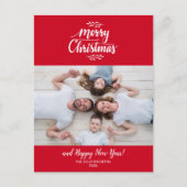 Handmit buchstaben gekennzeichnetes frohe postkarte (Vorderseite)