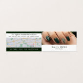 Handmodell, Nageltechniker, Nagelsalon Loyalität Visitenkarten (Außenseite Aufgefaltet)