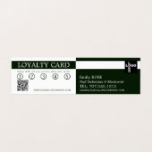 Handmodell, Nageltechniker, Nagelsalon Loyalität Visitenkarten (Innenseite Aufgefaltet)