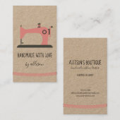 Handnähmaschine für kundenspezifische Boutique Visitenkarte (Vorne/Hinten)