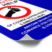 Handouts helfen offensichtlich poster (Ecke)