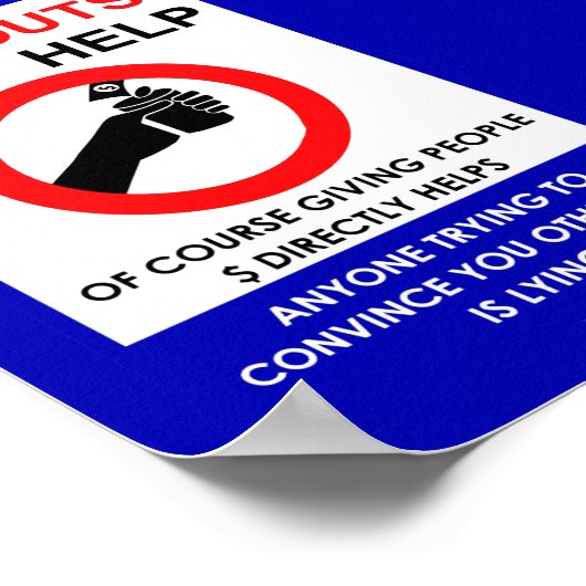 Handouts Obviously Help Poster (Ecke)