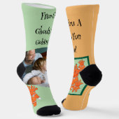 Handpainted Halloween Ghouls and Goblins PHOTO Socken (Gewinkelt)