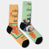 Handpainted Halloween Ghouls and Goblins PHOTO Socken (Rechts)