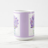 Handpainted Loose Watercolor Lavender Floral MOM Kaffeetasse (Mittel)
