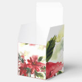 Handpainted Watercolour Poinsettas Geschenkschachtel (Geöffnet)