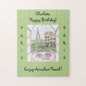 Handpainted Whimsical Paris Eiffel Tower CUSTOMIZE Puzzle (Vertikal)