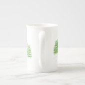 Handpainted Winter Trees Let Snow Somewhere Else Porzellantasse (Rückseite)