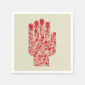 Handpapier Napkins Serviette (Vorderseite)