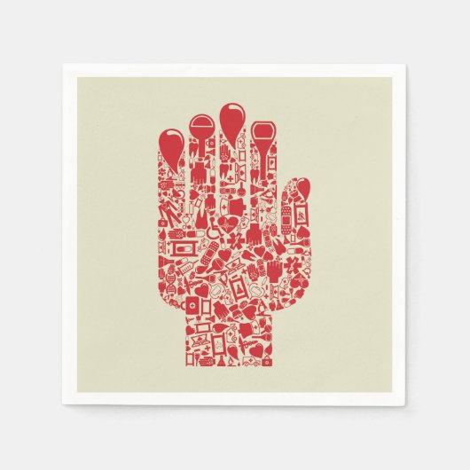 Handpapier Napkins Serviette (Vorderseite)