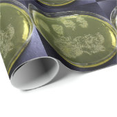 Handpetrischalen-Bakterien Geschenkpapier (Rolleneckpunkt)