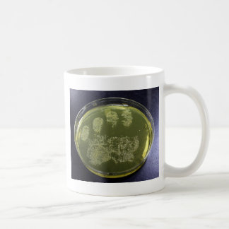 Handpetrischalen-Bakterien Kaffeetasse