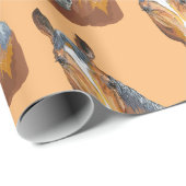 Handpferd zeichnend geschenkpapier (Rolleneckpunkt)