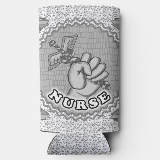 Handpfleger Caduceus Selters Dosenkühler (Rückseite)