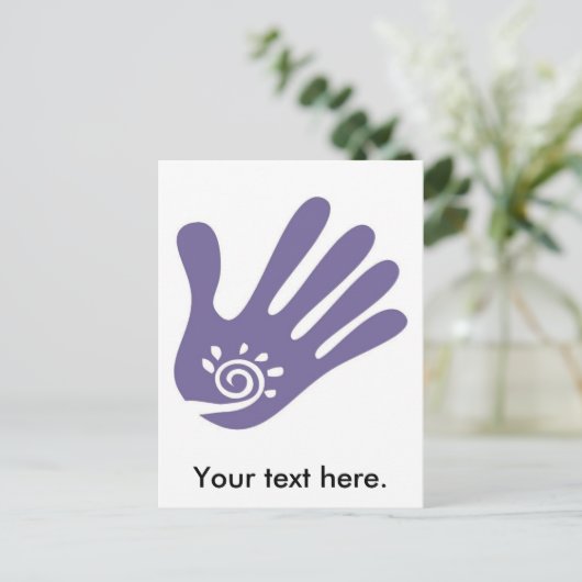 Handpostkarte Postkarte (Stehend Vorderseite)