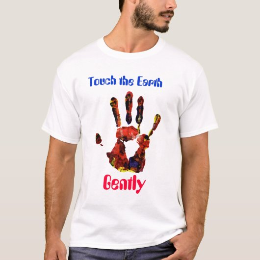 handprint2, Touch die Erde, leicht T-Shirt (Vorderseite)