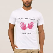 Handprint der Großvater der Welt bestes Shirt (Vorderseite)