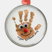 Handprint der Handschrift von benutzerdefinierten  Ornament Aus Metall (Vorne)