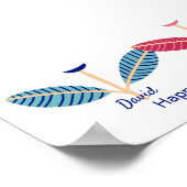 Handprint Footprint DIY Activity Template Poster (Ecke)