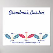 Handprint Footprint DIY Activity Template Poster (Vorne)