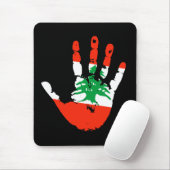 Handprint für Libanon Mousepad (Mit Mouse)