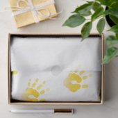 Handprint Gelb Unisex Wasserfarben Art Sweet Baby Seidenpapier (Geschenk)