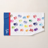 Handprint Tuch-Set Badhandtuch Set (Handtuch)