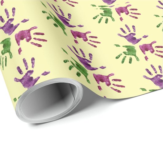 Handprints Geschenkpapier (Rolleneckpunkt)
