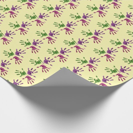 Handprints Geschenkpapier (Ecke)