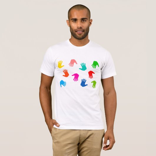 Handprints Mens T - Shirt (Vorne ganz)