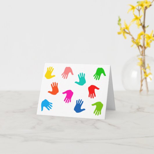 Handprints Mitteilungskarten (Gelbe Blume)