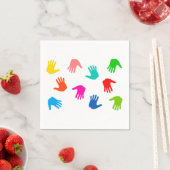 Handprints Paper Napkins Serviette (Beispiel)