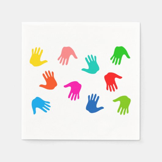 Handprints Paper Napkins Serviette (Vorderseite)