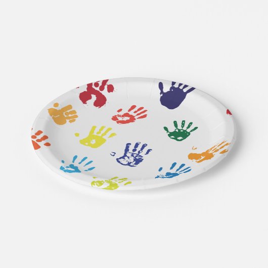 Handprints PapierTeller (Schrägansicht)