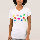 Handprints Womens T - Shirt (Vorderseite)