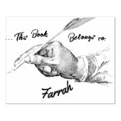 Handquill Schreibname | InhaberTintenpatronen-Brie Gummistempel (Prägung)