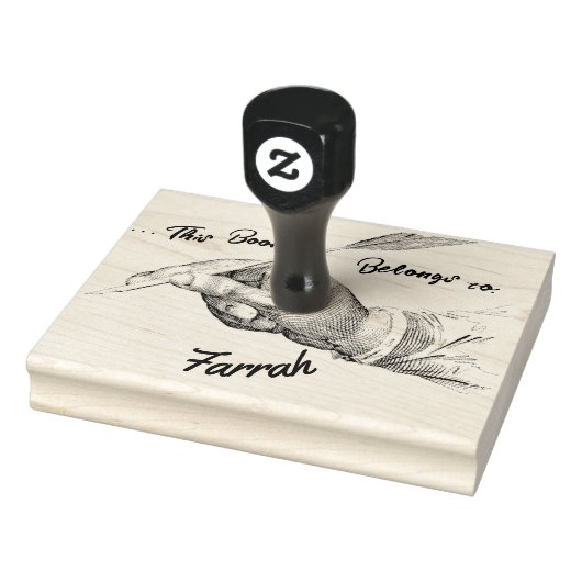 Handquill Schreibname | InhaberTintenpatronen-Brie Gummistempel (Stempel)