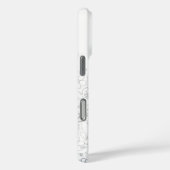 Handrasierte Wildblumen Schwarz und Weiß Case-Mate iPhone Hülle (Rückseite / Rechts)