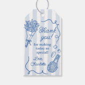 Handrawn Fresh off Market Brautparty Geschenkanhänger (Vorderseite)